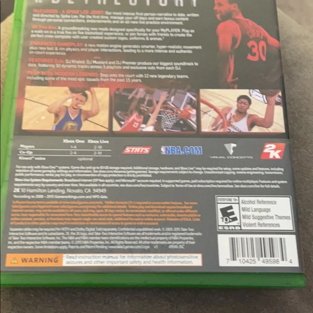NBA 2K16 Video Game for Xbox One